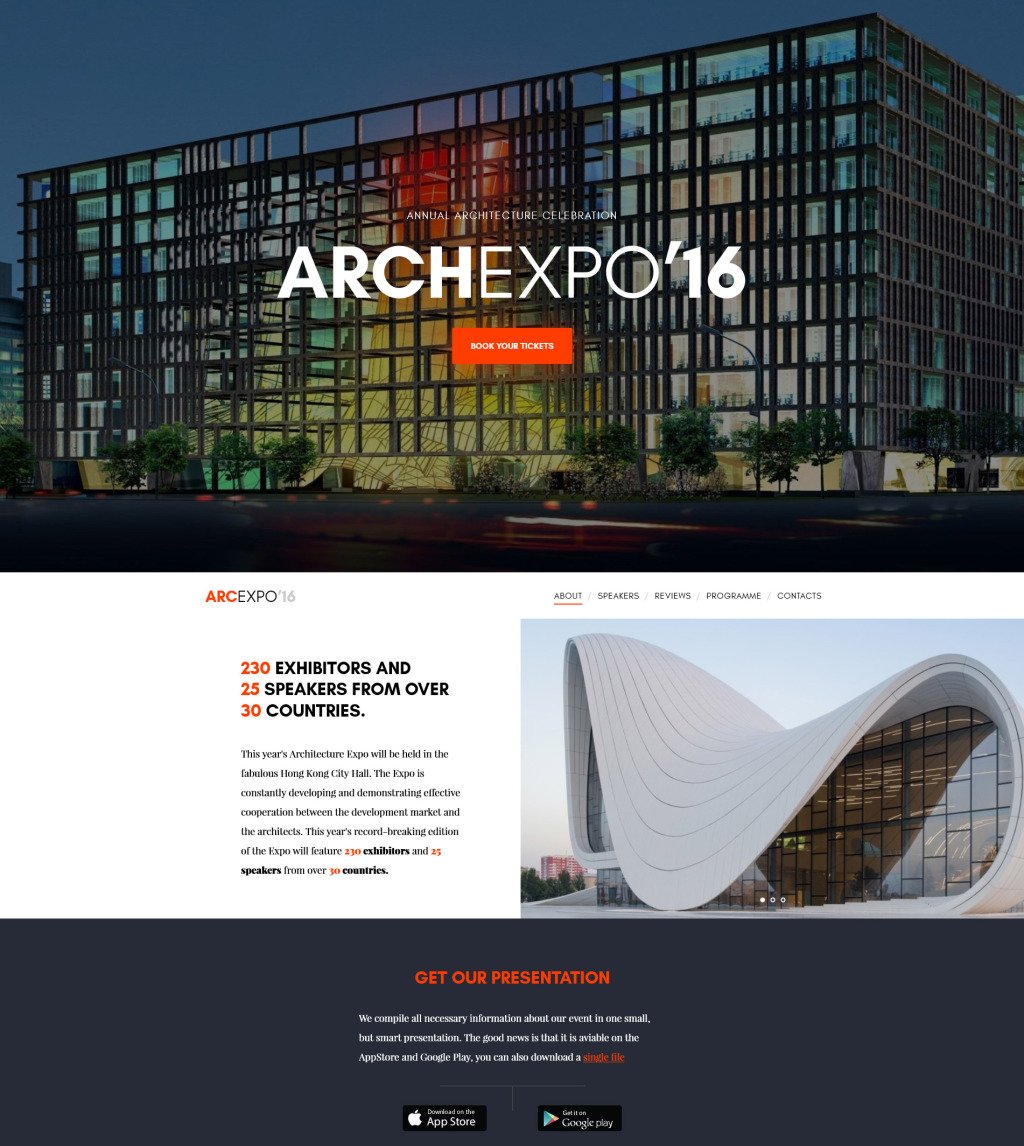 architectural website template