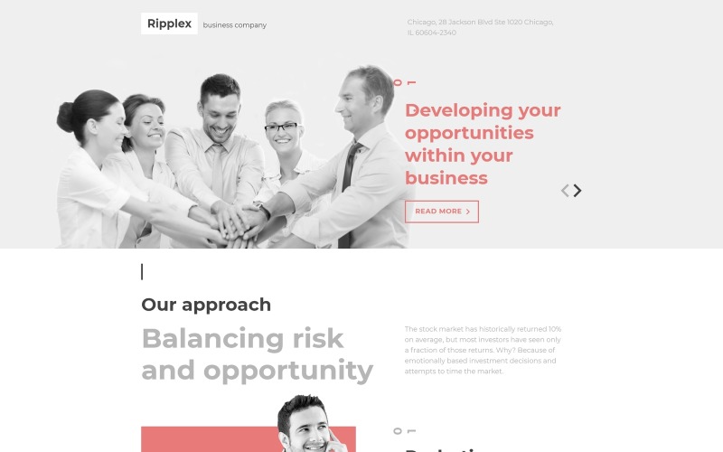 Business & Services Responsive Landing Page Template