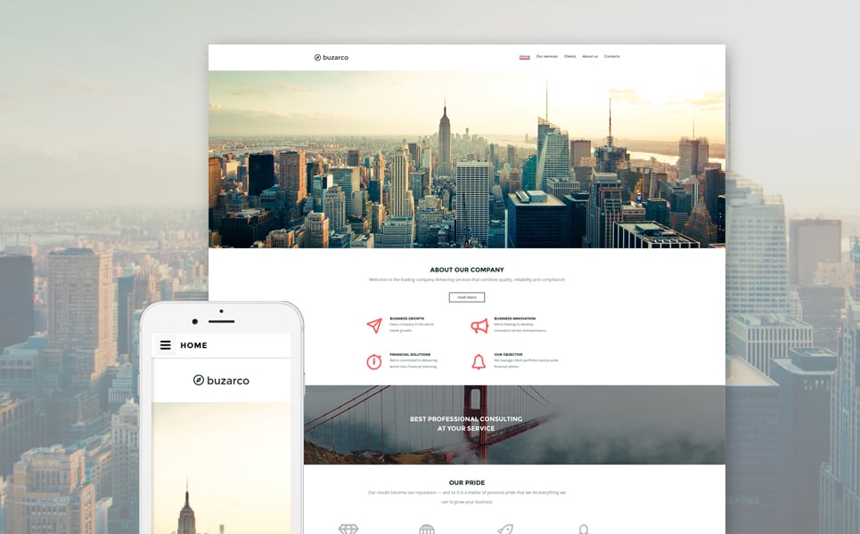 Business Website Template New Screenshots BIG