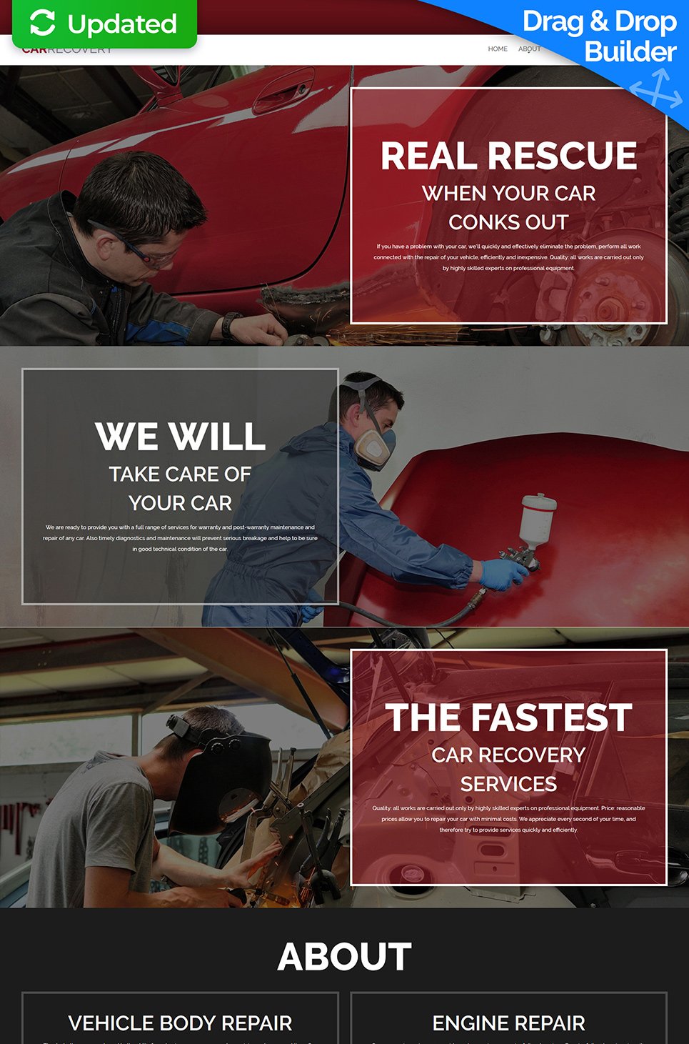 Car Repair Responsive Moto CMS 3 Template New Screenshots BIG