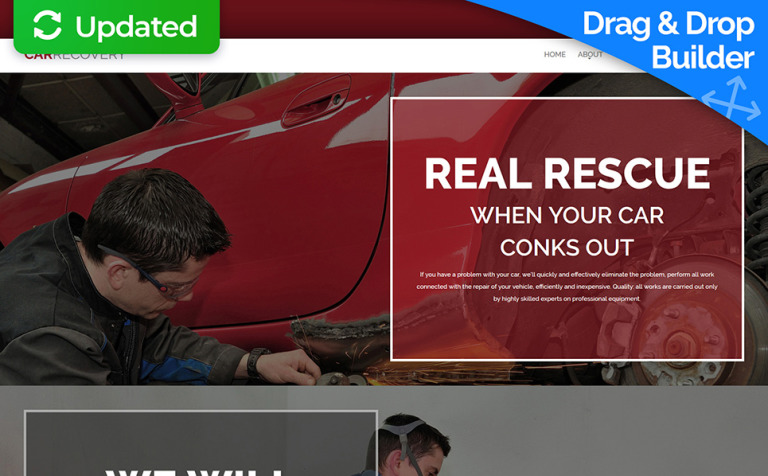 Car Repair Responsive Moto CMS 3 Template