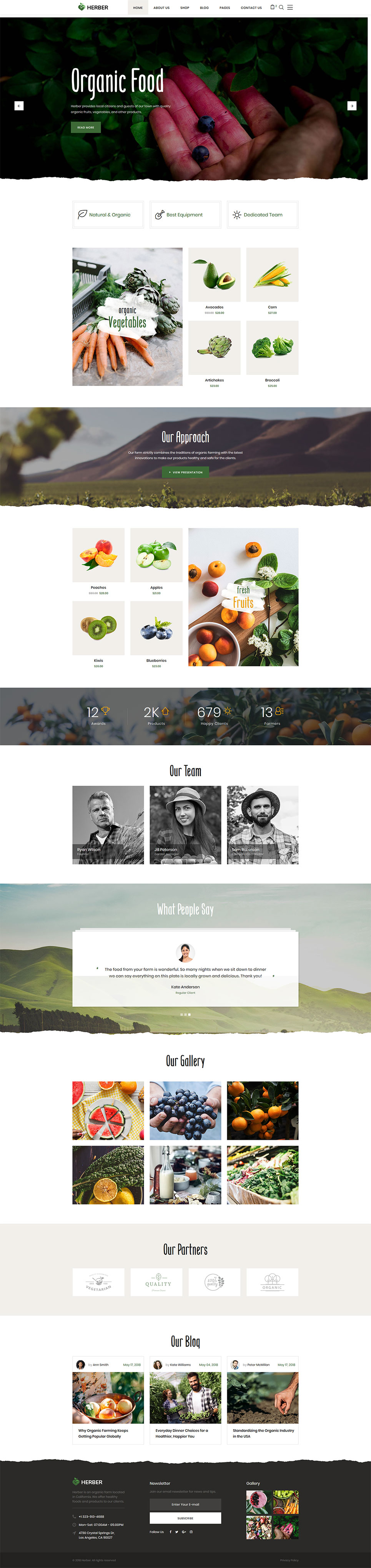 Farm Responsive Website Template New Screenshots BIG
