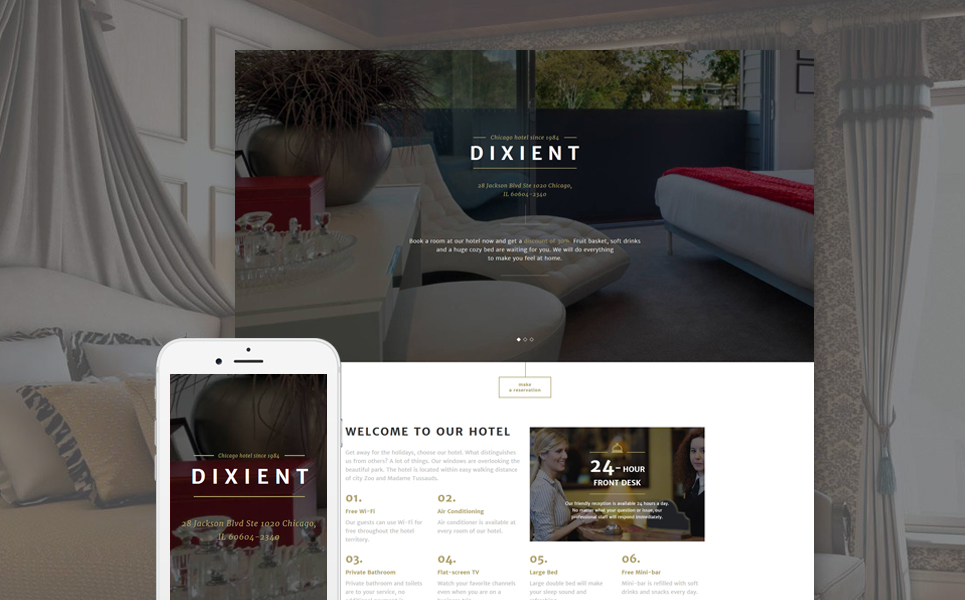 Hotels Responsive Landing Page Template New Screenshots BIG