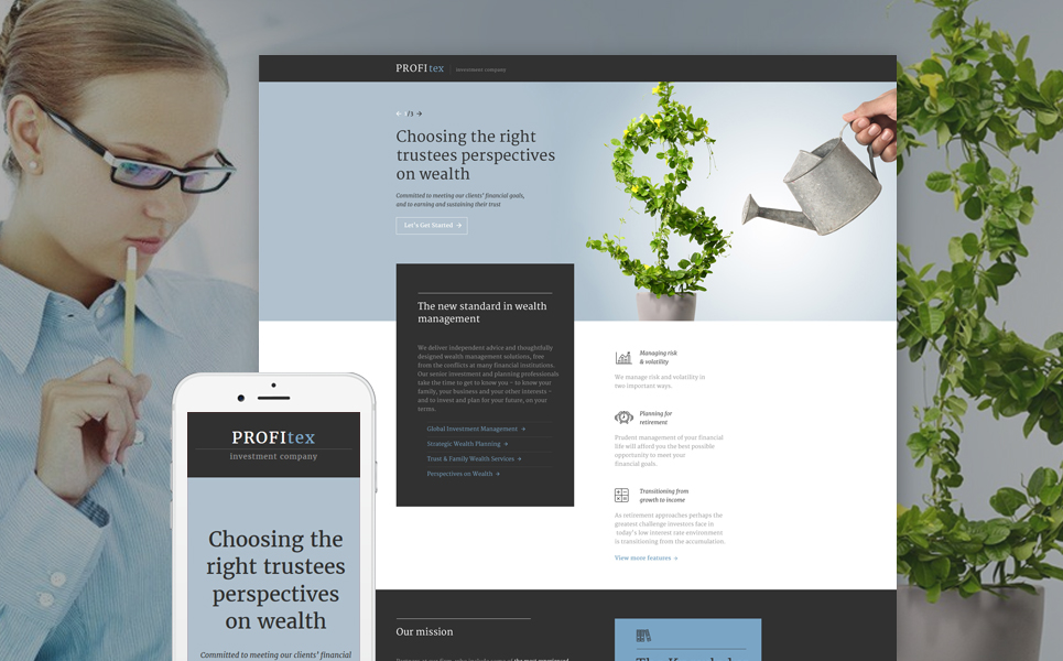 Investment Company Responsive Landing Page Template New Screenshots BIG