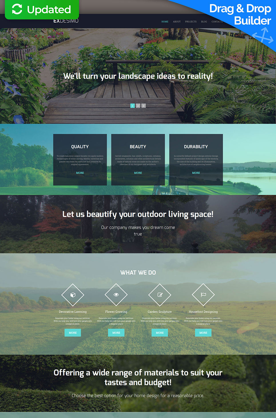 Landscape Design Responsive Moto CMS 3 Template New Screenshots BIG