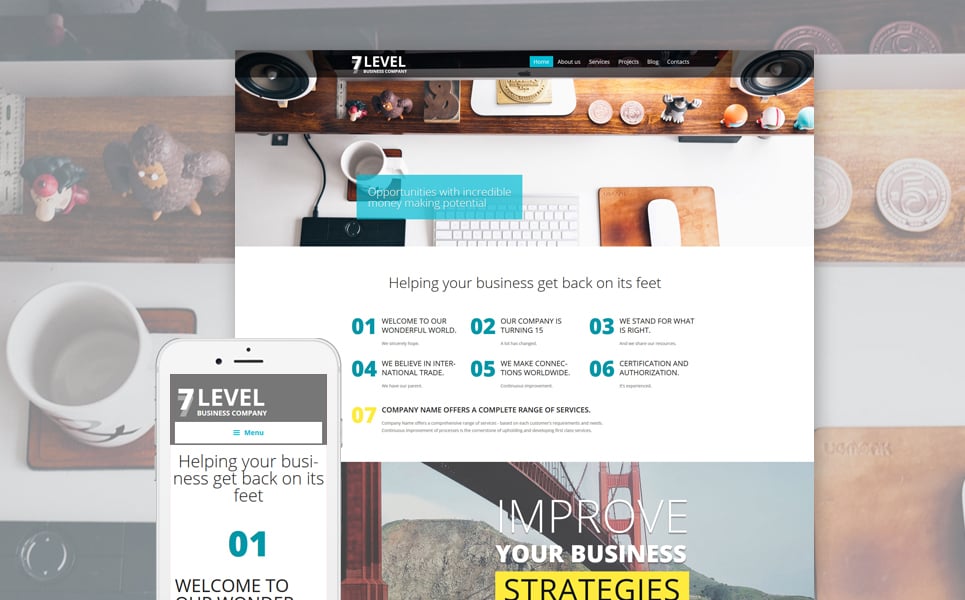 7 Level WordPress Theme