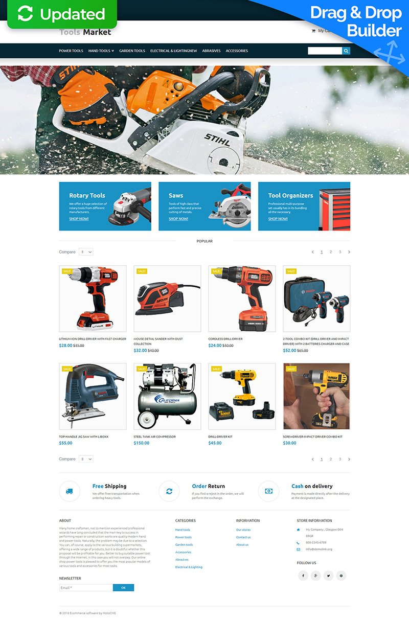 Responsive Alet & Edevat Motocms E-Ticaret #58483 - Ekran resmi
