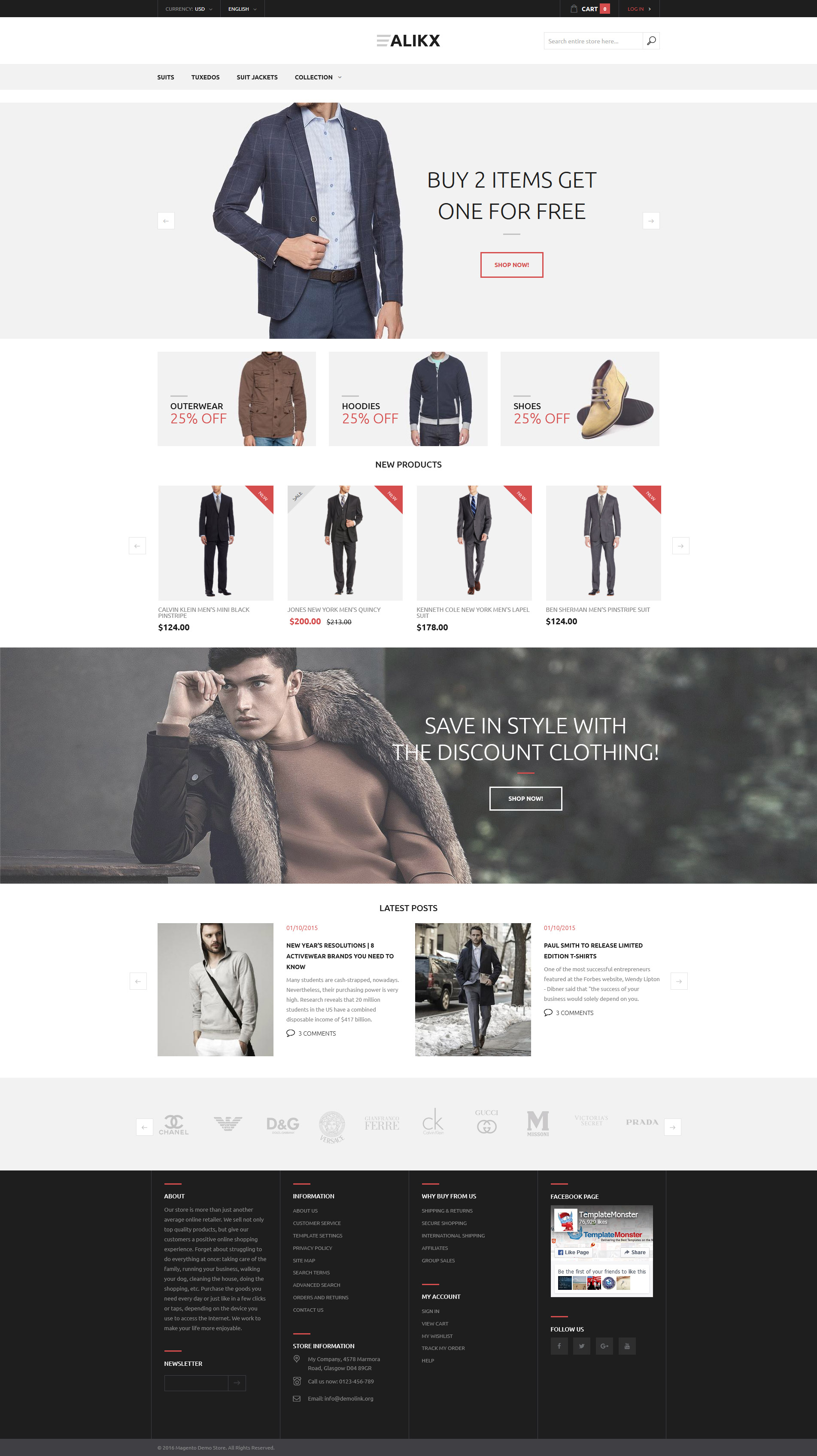 Tema Magento "ALIKX" #58442
