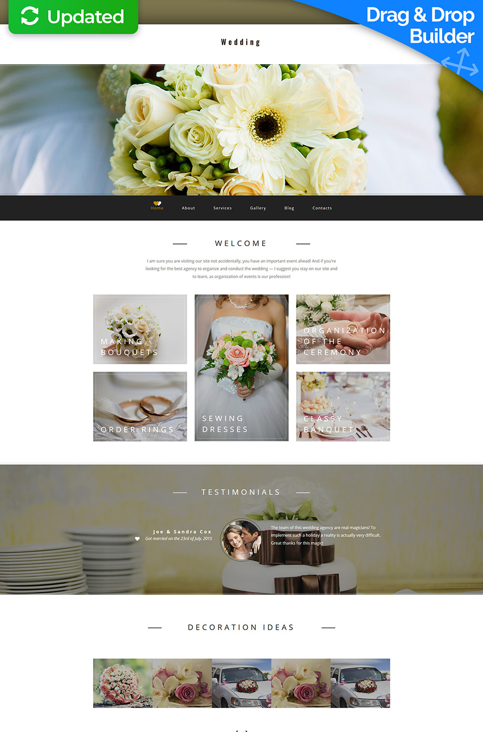 Wedding Planner Responsive Moto CMS 3 Template New Screenshots BIG