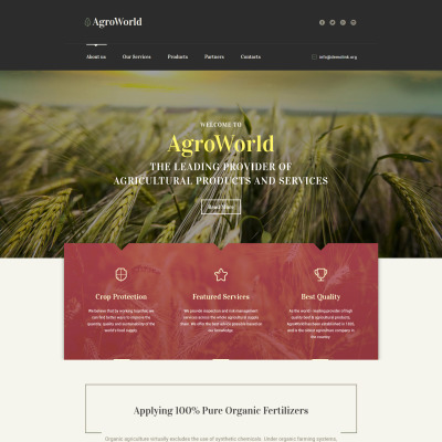 73+ Best Agriculture Website Templates