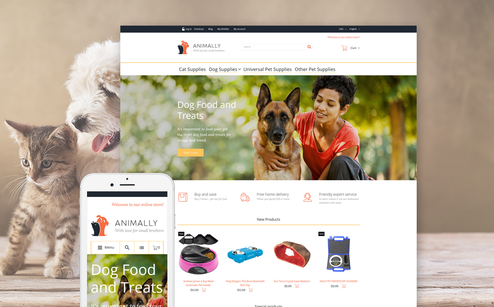 Animally Magento Theme New Screenshots BIG