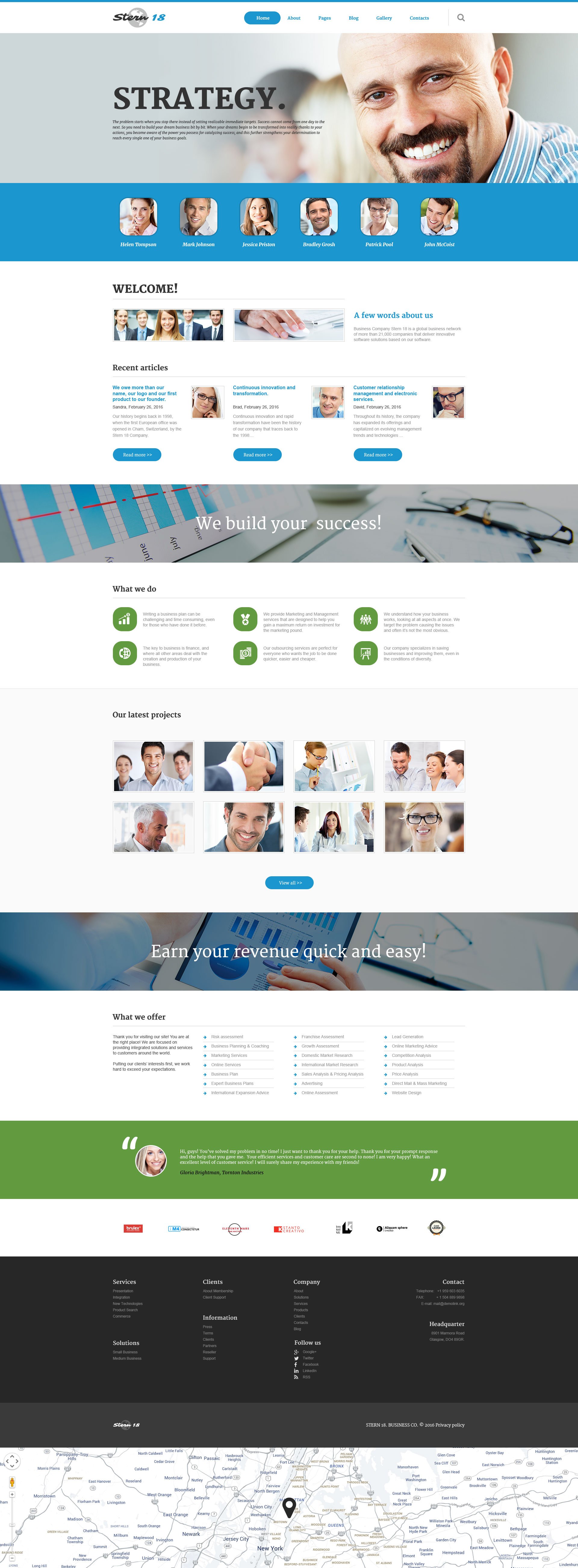 Business & Services Responsive Joomla Template - screenshot