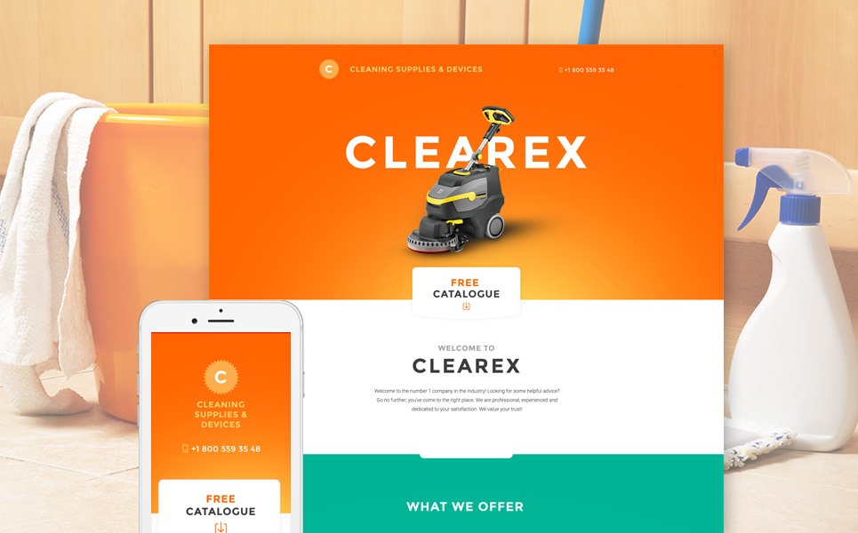 Clearex Landing Page Template New Screenshots BIG