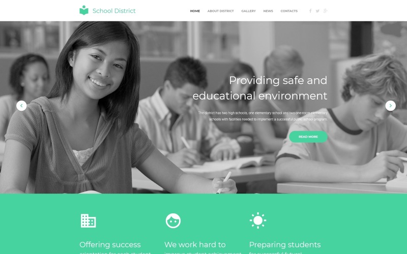 Education Responsive Website Template