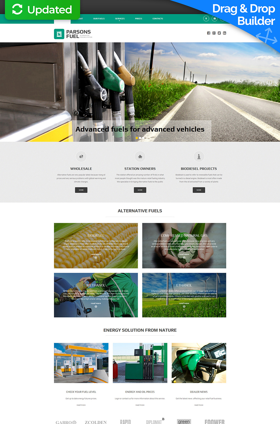 Gas & Oil Responsive Moto CMS 3 Template New Screenshots BIG