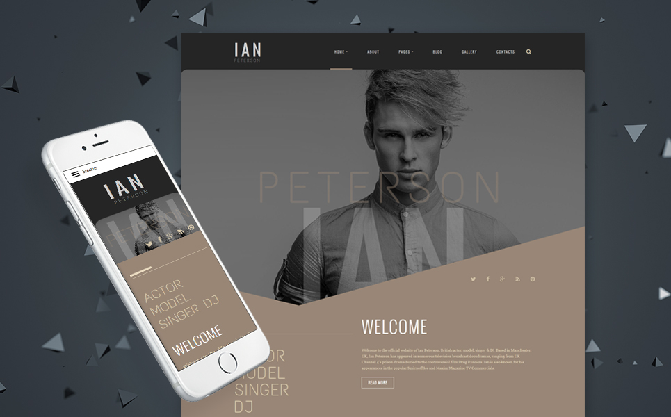 Ian Peterson Joomla Template New Screenshots BIG