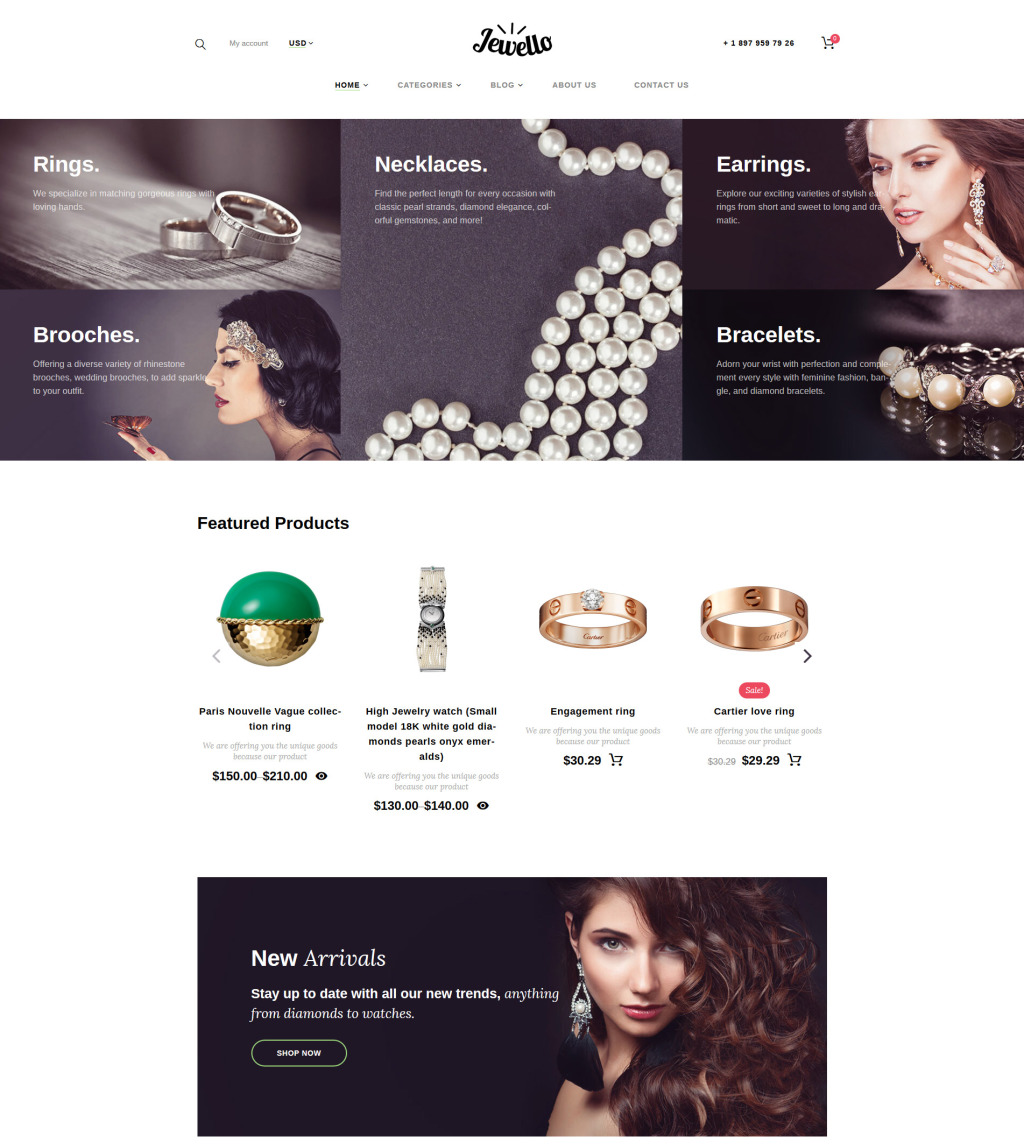 Jewelry WooCommerce Theme