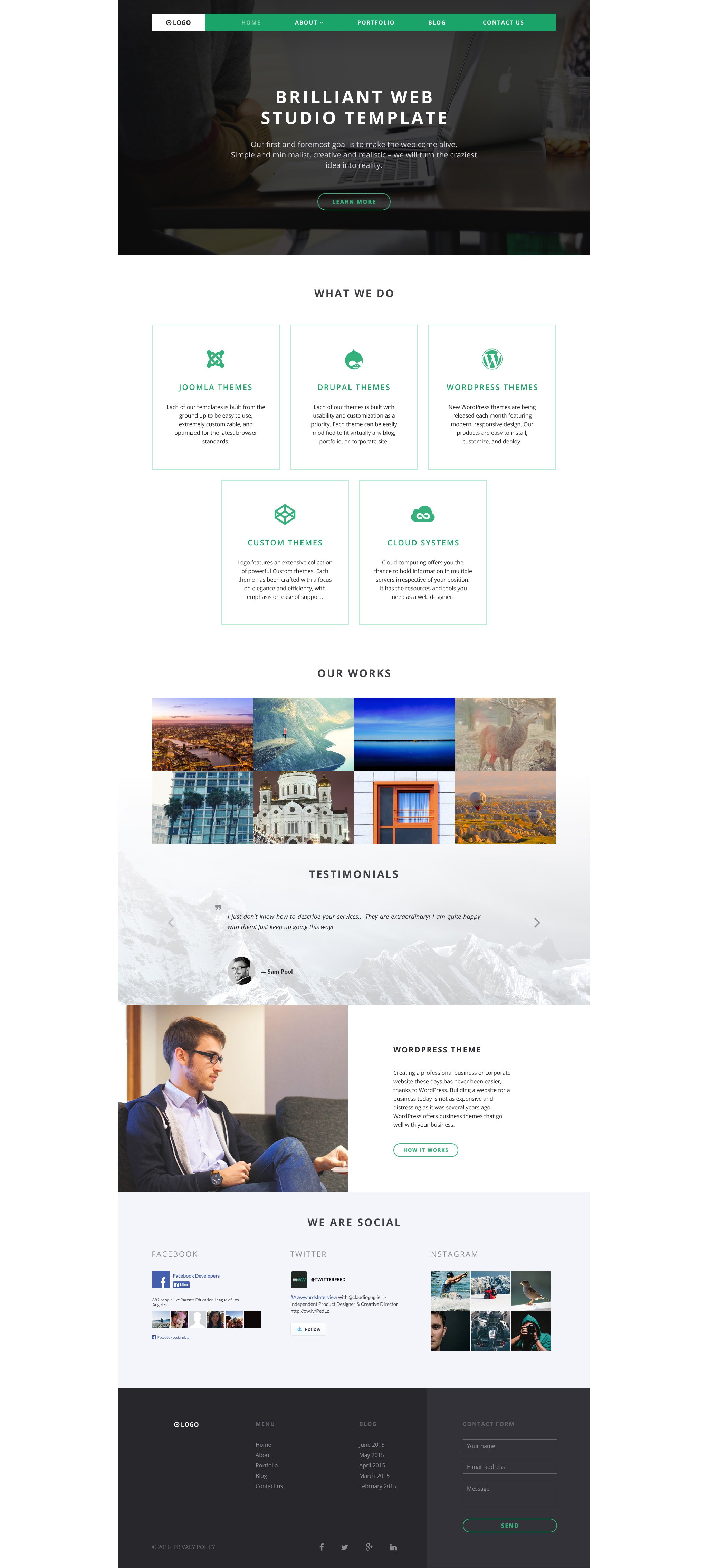 Logo WordPress Theme - screenshot