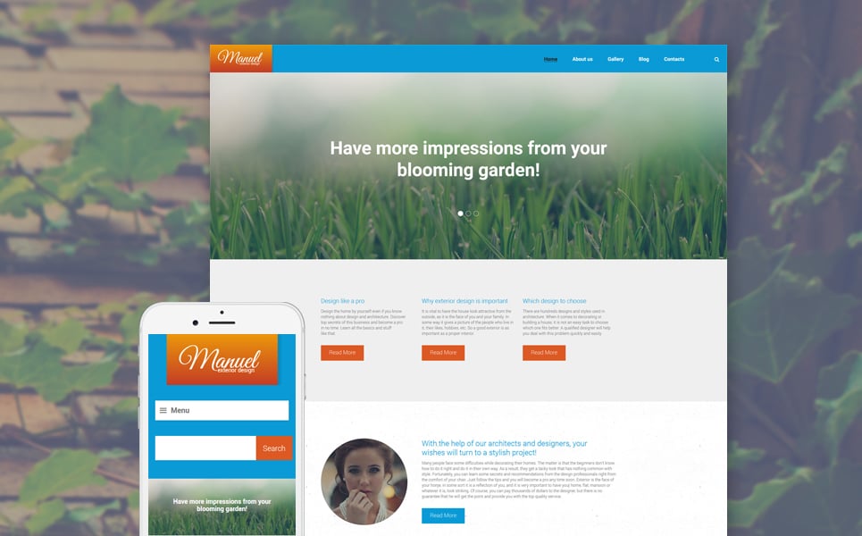 Manuel WordPress Theme New Screenshots BIG