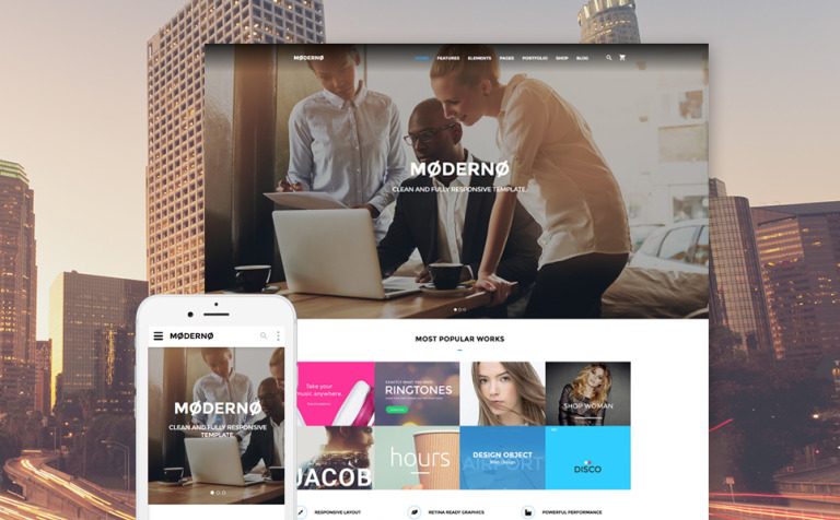 Marketing Agency Responsive Bootstrap Website Template Big Screenshot Marketing Agency Responsive Website Template New Screenshots BIG