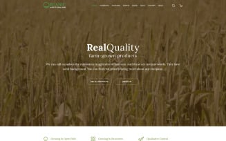 Organic - Agriculture Farm Multipurpose Website Template