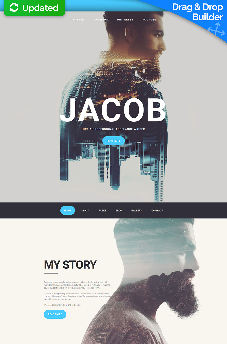 Photographer Portfolio Responsive Moto CMS 3 Template New Screenshots BIG