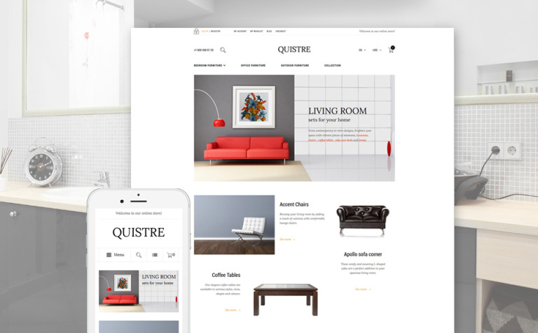 Quistre Bootstrap Magento Template Big Screenshot Quistre Magento Theme New Screenshots BIG