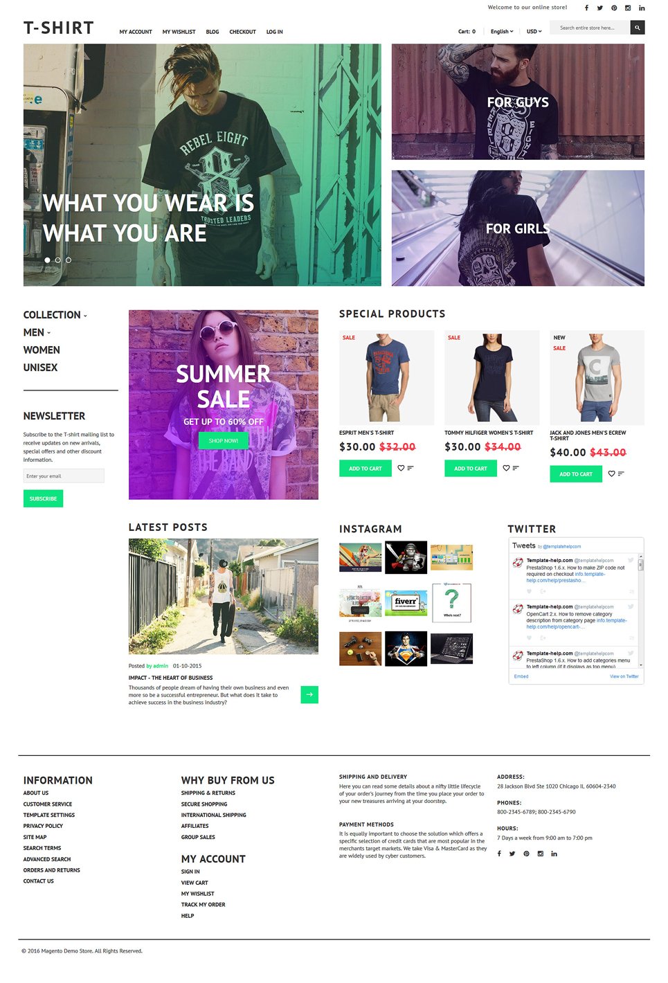 T-Shirt Magento Theme New Screenshots BIG