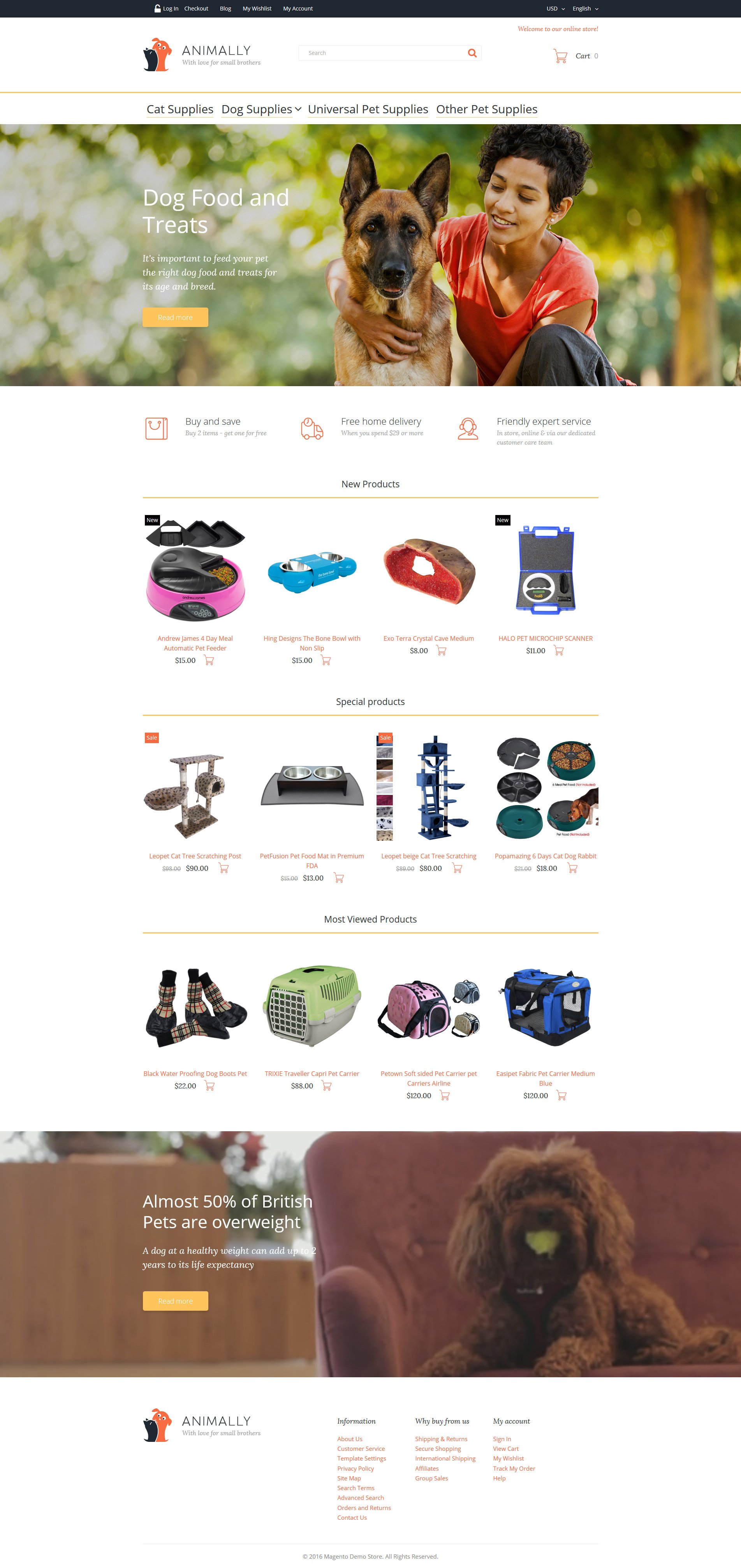 Tema Magento "Animally" #58510