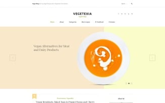 Vegetarian Restaurant Blog WordPress Theme