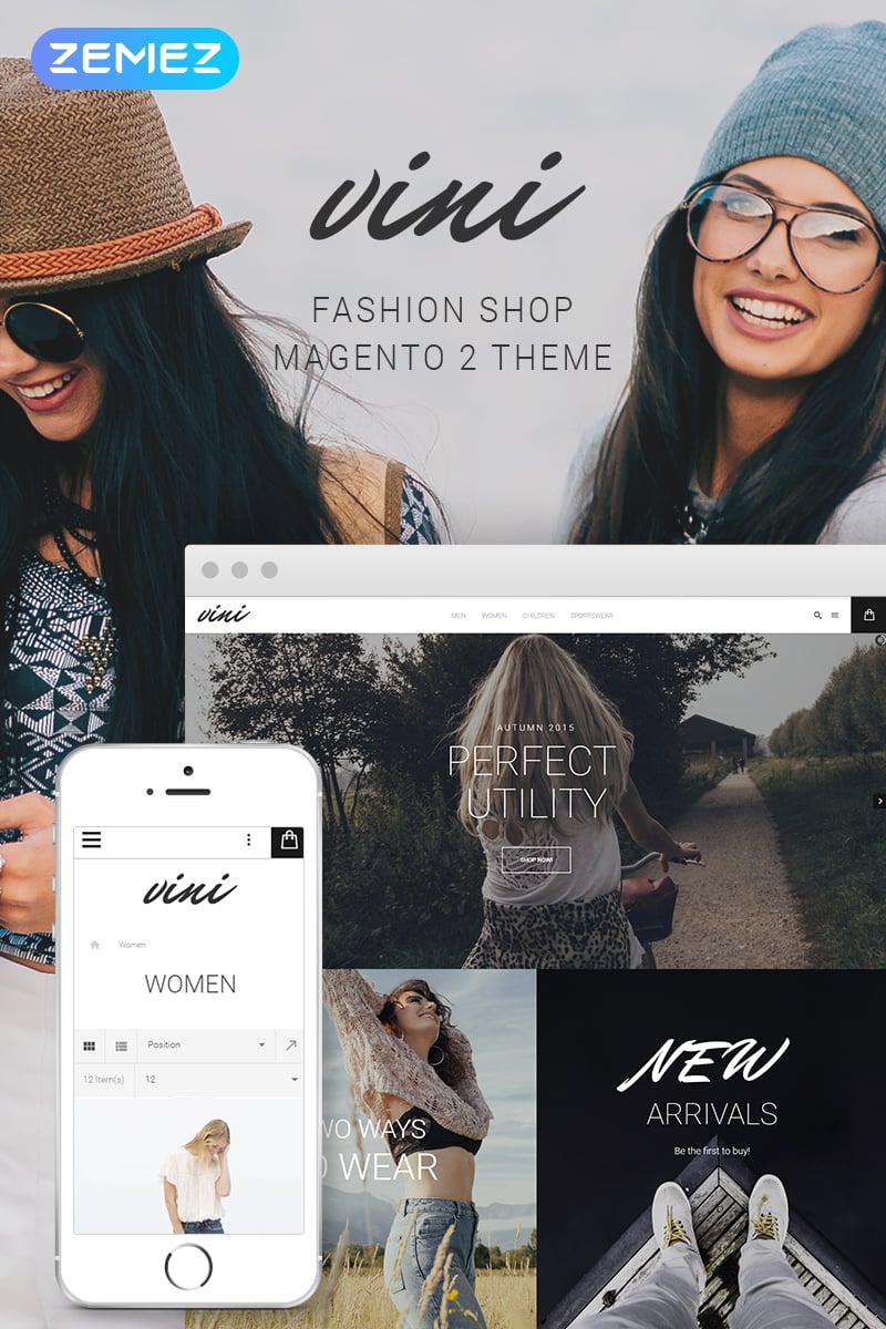 Vini - Fashion Shop Magento Theme - screenshot