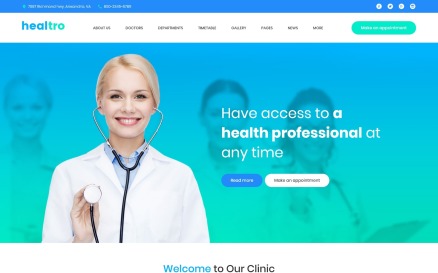 Healtro - Private Medical Clinic Responsive WordPress Theme