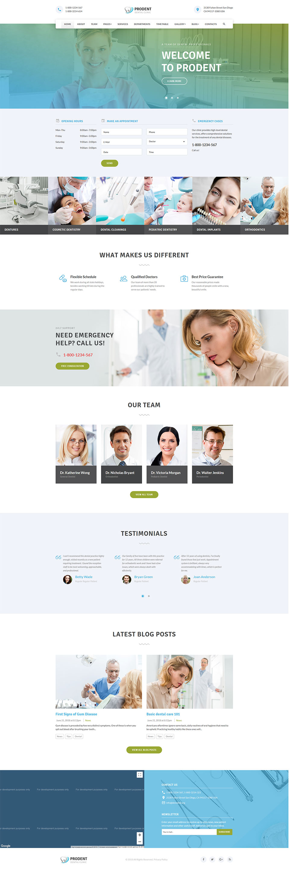 Dentic - Dentistry Clinic Medical Website Template New Screenshots BIG