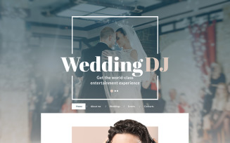 DJ Responsive Website Template