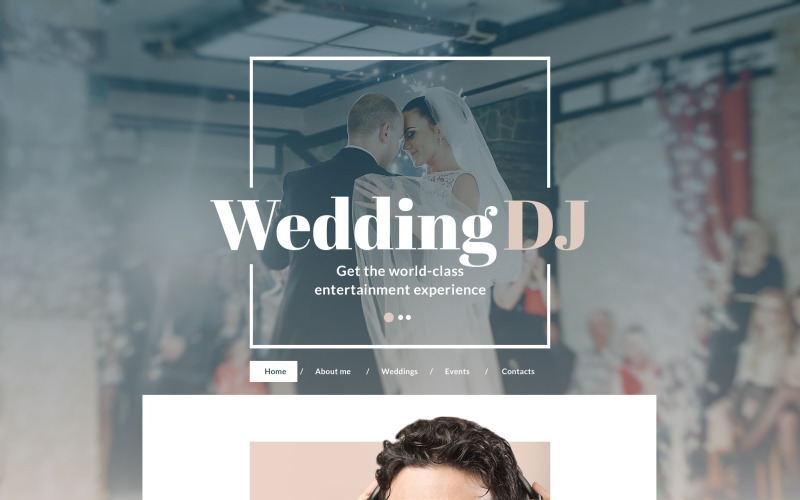 DJ Responsive Website Template