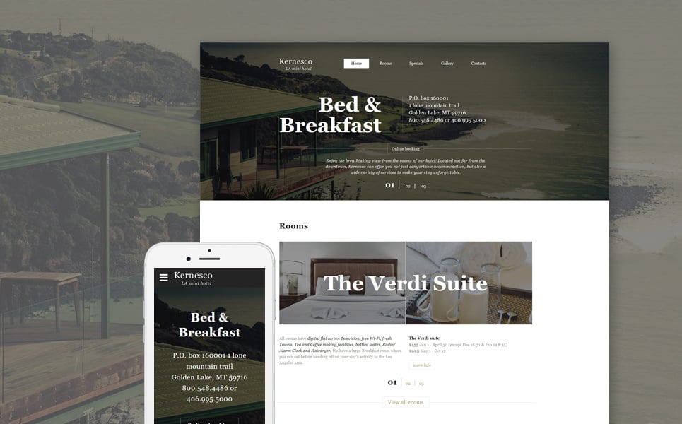 Hotel & Room Booking Website Template New Screenshots BIG