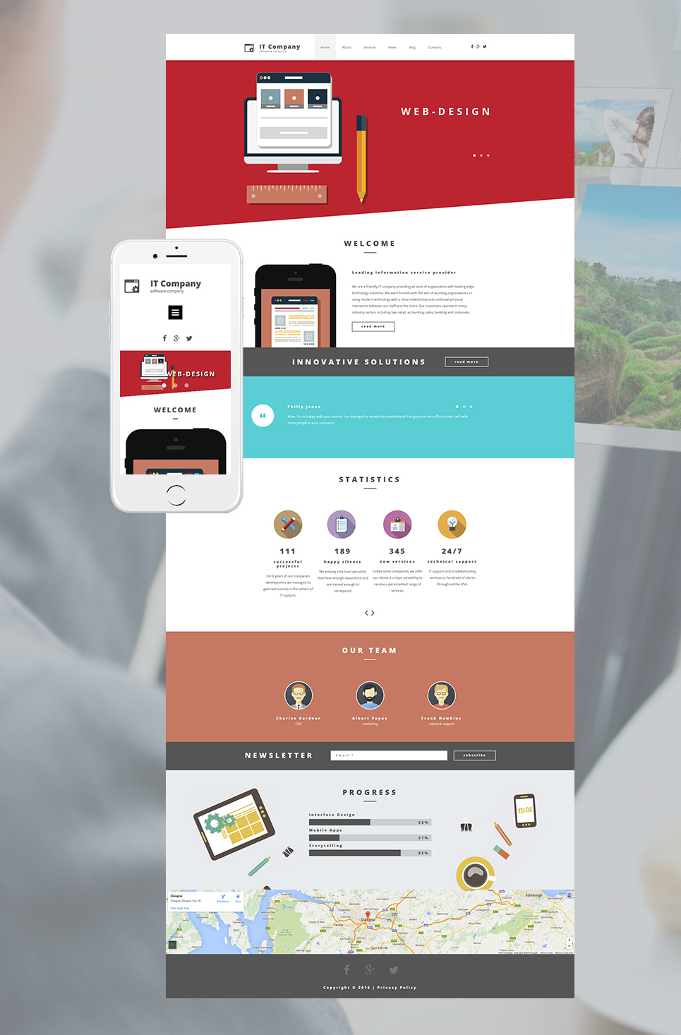 IT Responsive Moto CMS 3 Template New Screenshots BIG