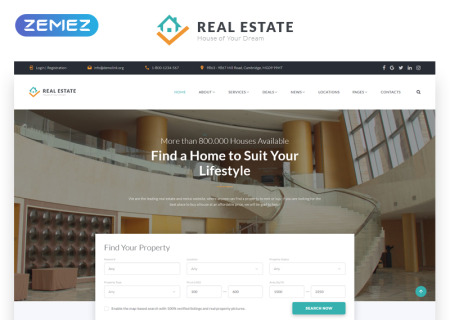 Real Estate Multipage HTML  58633