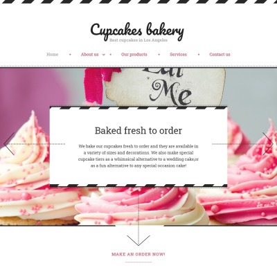 Responsive Website Vorlage für Bäckerei 