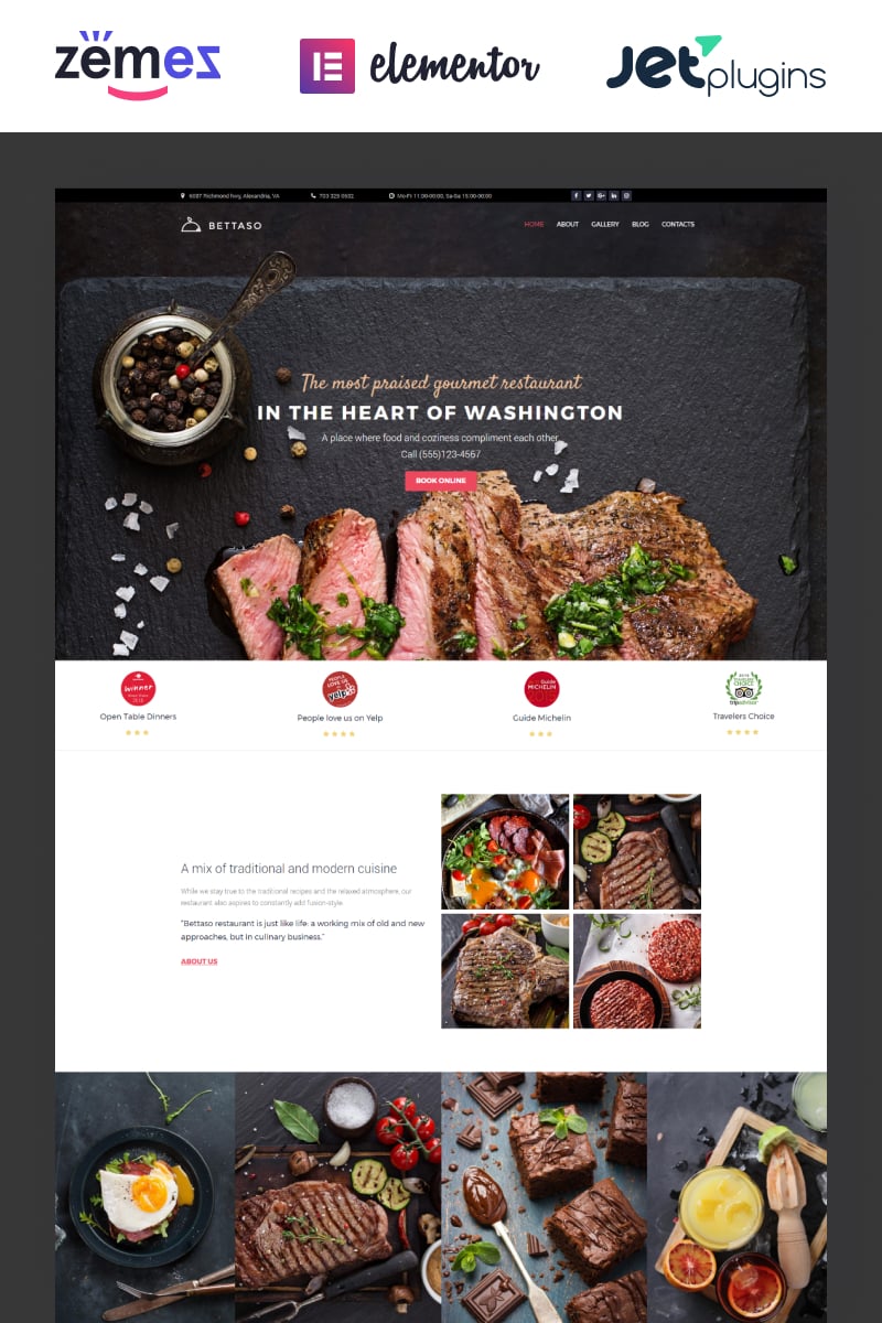 WordPress Theme namens "Bettaso" #58667