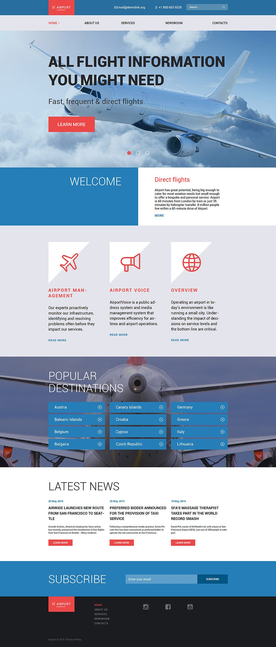 Airfares WordPress Theme New Screenshots BIG