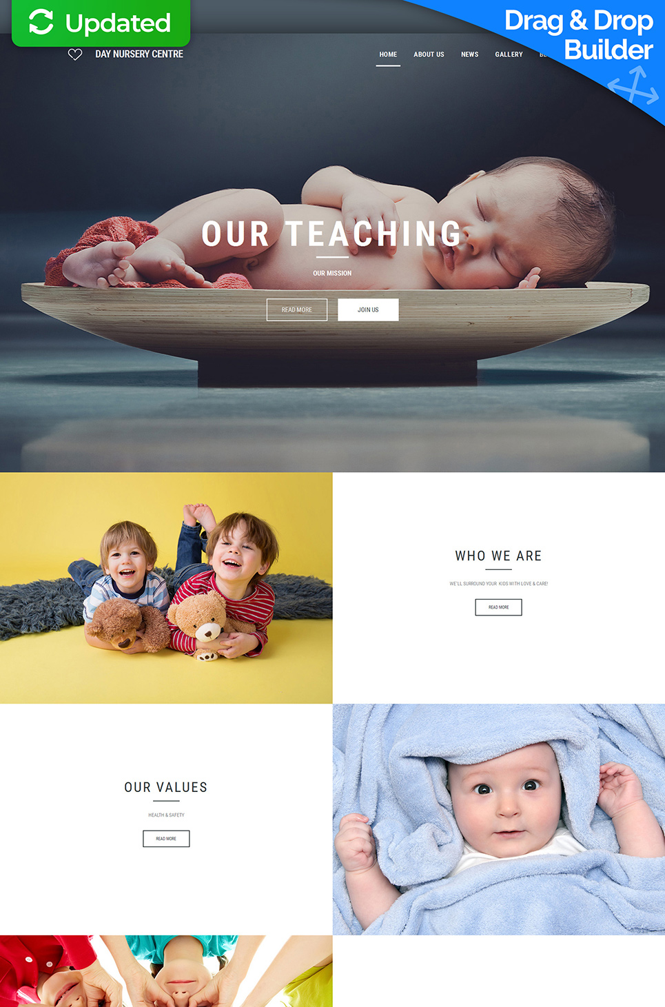 Babysitter Responsive Moto CMS 3 Template New Screenshots BIG