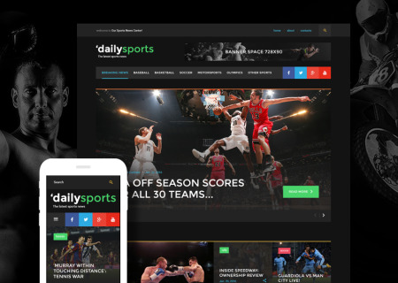 Sports News Bootstrap