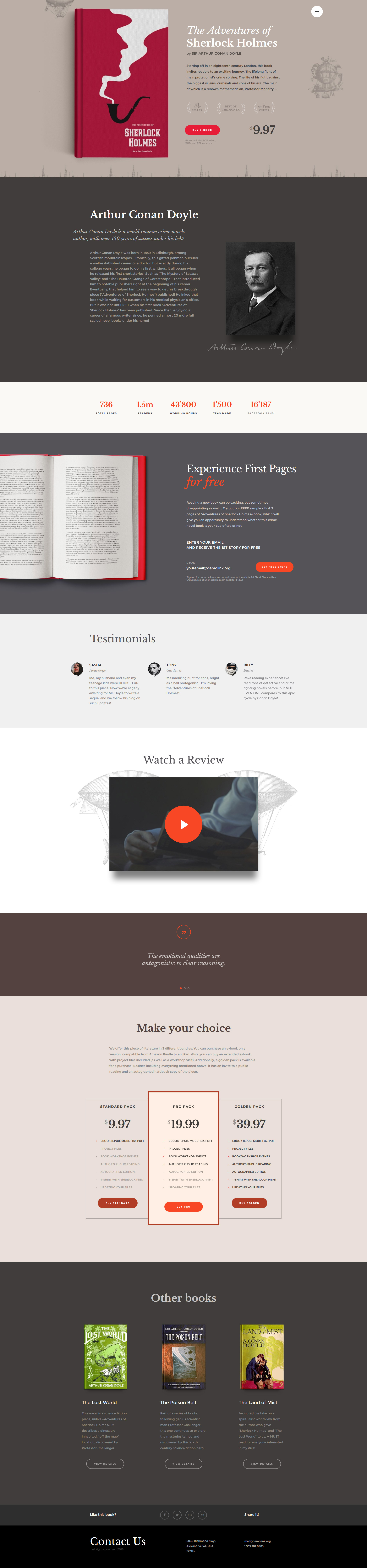 Ebooks Website Template