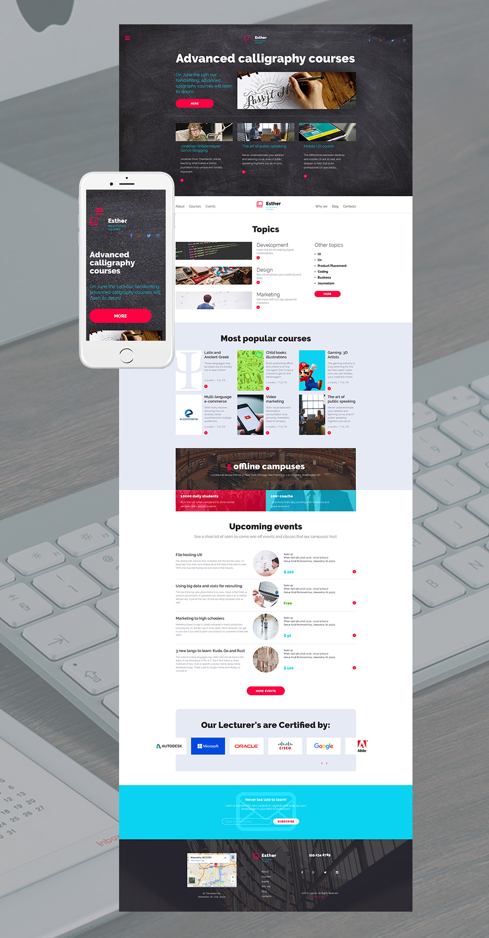 Education Responsive Moto CMS 3 Template New Screenshots BIG