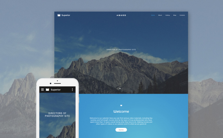 Photographer Portfolio Bootstrap Website Template Big Screenshot Photographer Portfolio Responsive Website Template New Screenshots BIG