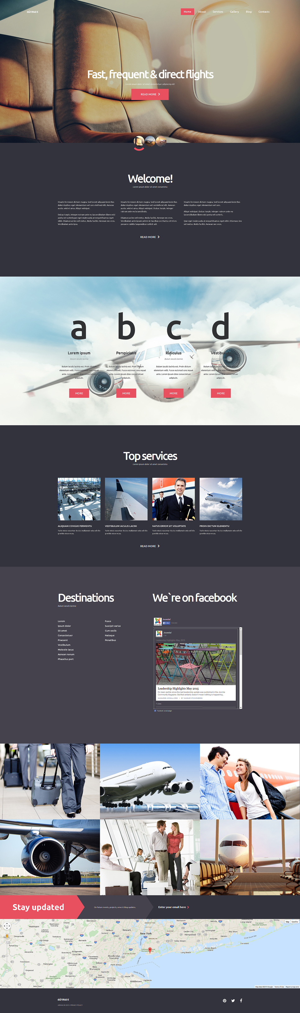 Private Airline Joomla Template New Screenshots BIG