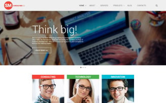 SM Consulting Co Website Template