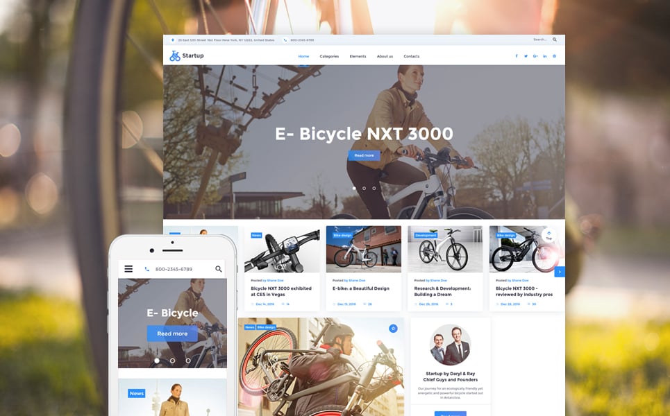 Startup Website Template New Screenshots BIG