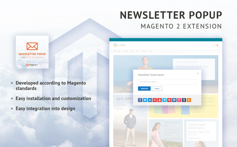 TM Newsletter Popup Magento Extension Theme Big Screenshot TM Newsletter Popup Magento Extension New Screenshots BIG